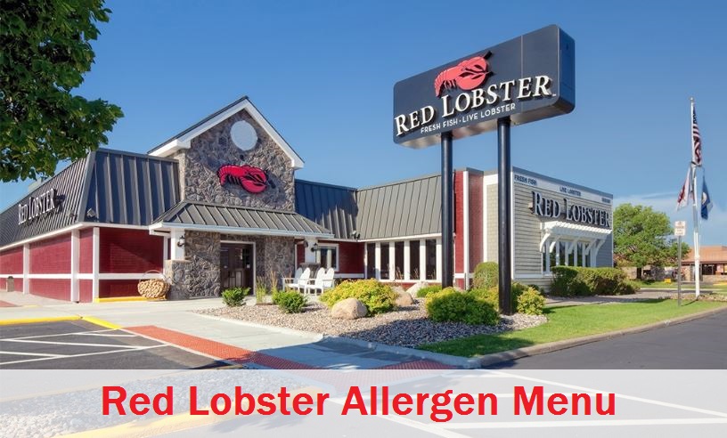 Red Lobster Allergen Menu